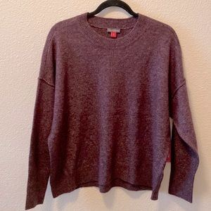 NWT Vince Camuto size medium heather purple drop shoulder over sized sweater.